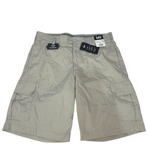 Lee Mens Active Stretch Motion Flex Cargo Shorts Size 34 Salina Stone Regular